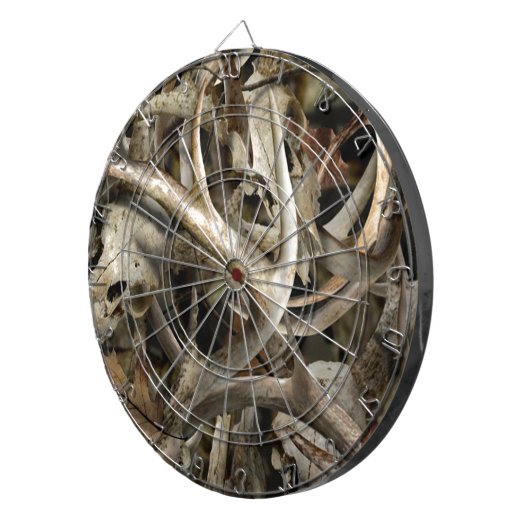 Camouflage-Rotwild-Schädel Dartscheibe (Vorderseite rechts)