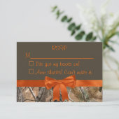 Camouflage-RSVP-Karte RSVP Karte (Stehend Vorderseite)