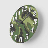 Camouflage Runde Wanduhr (Winkel)