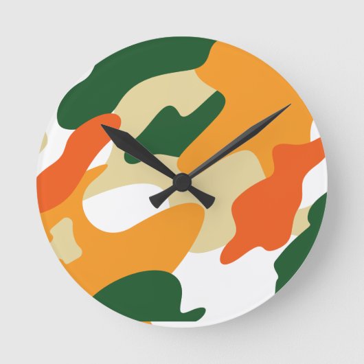 camouflage runde wanduhr (Vorderseite)