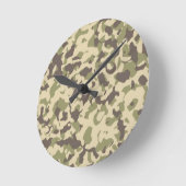 Camouflage Runde Wanduhr (Winkel)