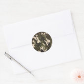 Camouflage Runder Aufkleber (Umschlag)