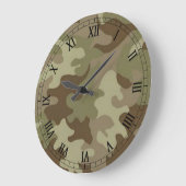 Camouflage Runder römischer Numerus Uhr (Winkel)
