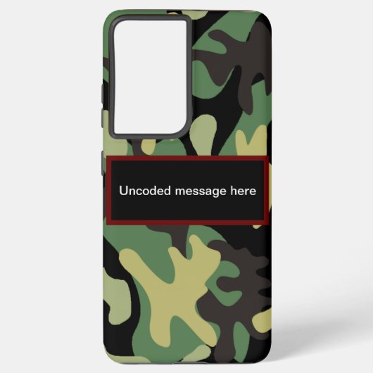 Camouflage Samsung Galaxy Hülle (Rückseite)
