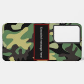 Camouflage Samsung Galaxy Hülle (Linke Seite)