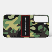 Camouflage Samsung Galaxy Hülle (Rückseite (Horizontal))