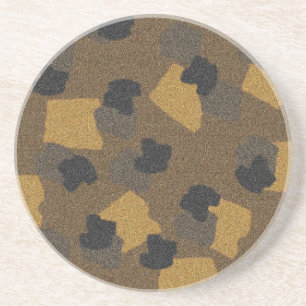 Camouflage-Sandstein-Untersetzer Getränkeuntersetzer