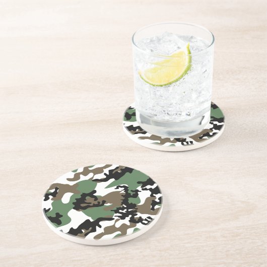 Camouflage Sandstone Untersetzer (Seite)