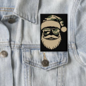Camouflage Santa Claus Sonnenbrille Xmas Camouflag Button (Insitu)