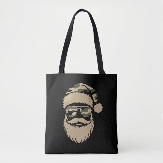 Camouflage Santa Claus Sonnenbrille Xmas Camouflag Tasche (Vorderseite)