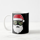 Camouflage Santa Claus Sungles Camouflage Weihnach Kaffeetasse (Links)