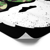 Camouflage Santa Claus Sungles Camouflage Weihnach Poster (Ecke)