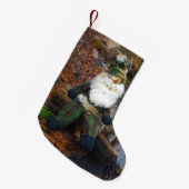 Camouflage Santa Kleiner Weihnachtsstrumpf (Vorderansicht (hängend))