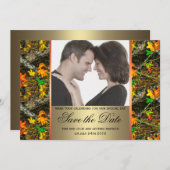 Camouflage Save the Date Foto (Vorne/Hinten)