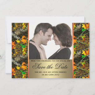 Camouflage Save the Date Foto