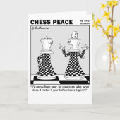 Camouflage - Schach Cartoon Karte (Gelbe Blume)