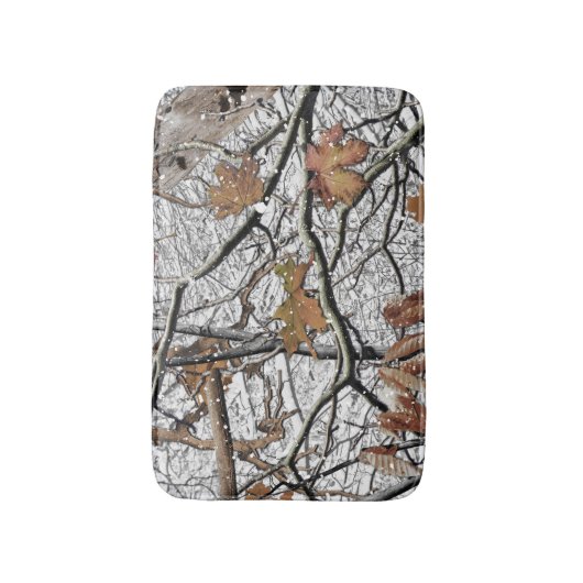 Camouflage-Schneepult 2 Badematte (Vorderseite Vertikal)