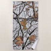 Camouflage-Schneepult 2 Strandtuch (Vorderseite)