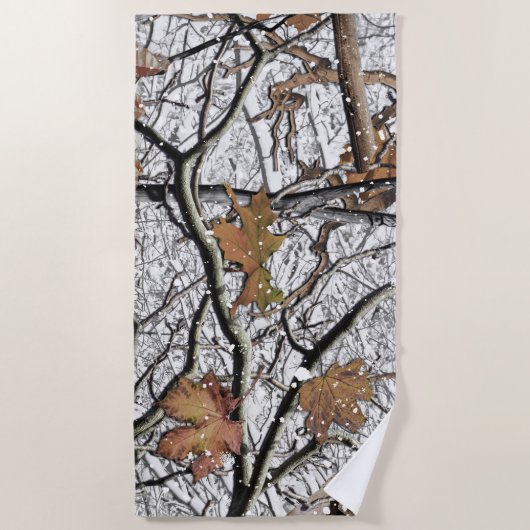 Camouflage-Schneepult 2 Strandtuch (Vorderseite)