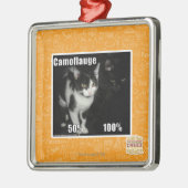 Camouflage Silbernes Ornament (Links)