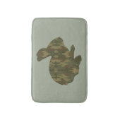 Camouflage Silhouette Bunny Rabbit Bath Mat Badematte (Vorderseite Vertikal)