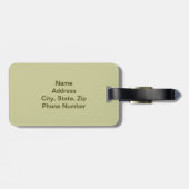 Camouflage Silhouette Osterfest Gepäckanhänger (Rückseite horizontal)