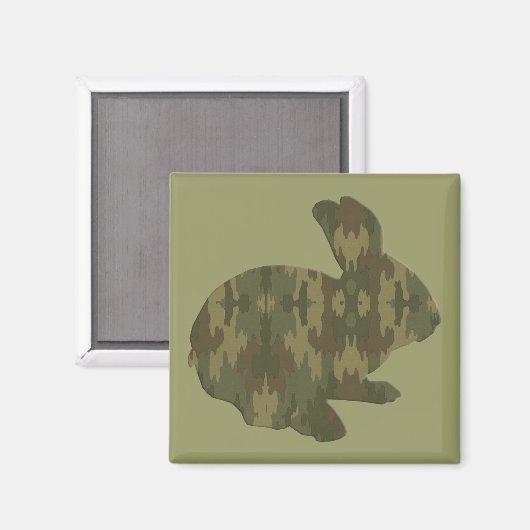 Camouflage Silhouette Osterfest Magnet (Vorderseite/Rückseite)