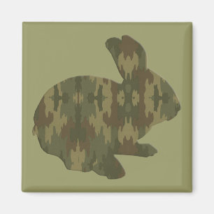 Camouflage Silhouette Osterfest Magnet