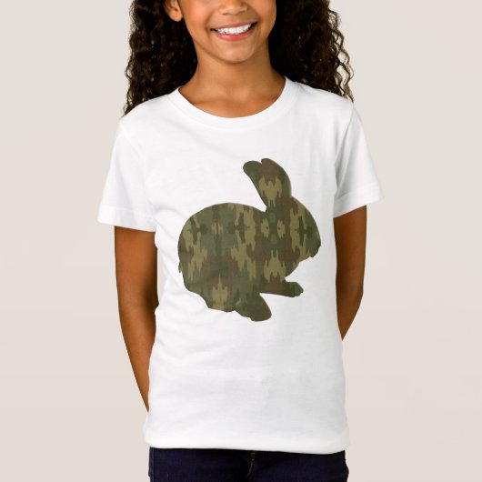 Camouflage Silhouette Ostern Sonniges Shirt (Vorderseite)