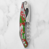 Camouflage Silver Xmas Muster Kellnermesser (Rückseite)