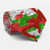 Camouflage Silver Xmas Muster Krawatte (Gerollt)