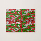 Camouflage Silver Xmas Muster Puzzle (Horizontal)
