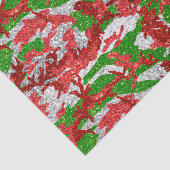 Camouflage Silver Xmas Muster Seidenpapier (Ausschnitt)