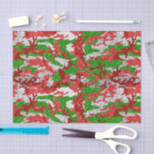 Camouflage Silver Xmas Muster Seidenpapier (Handwerk)