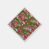 Camouflage Silver Xmas Muster Serviette (Ecke)