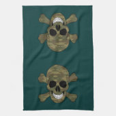 Camouflage Skull and Crossbones Küchentücher (Vertikal)