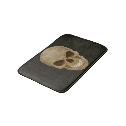 Camouflage Skull Bath Mat Badematte (Schrägansicht)