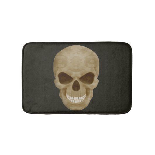 Camouflage Skull Bath Mat Badematte (Vorderseite)