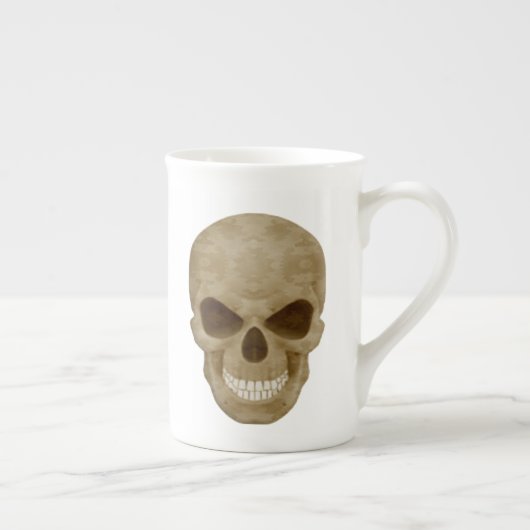 Camouflage Skull Bone China Tasse (Rechts)
