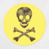 Camouflage Skull Etiketten (Design 2)