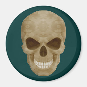 Camouflage Skull Magnet
