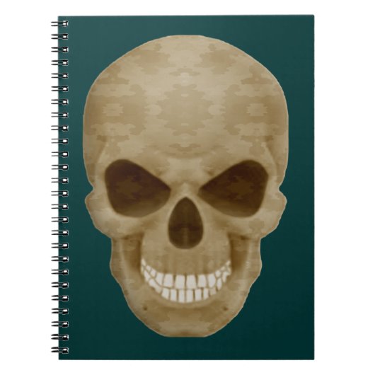 Camouflage Skull-Notebook Notizblock (Vorderseite)