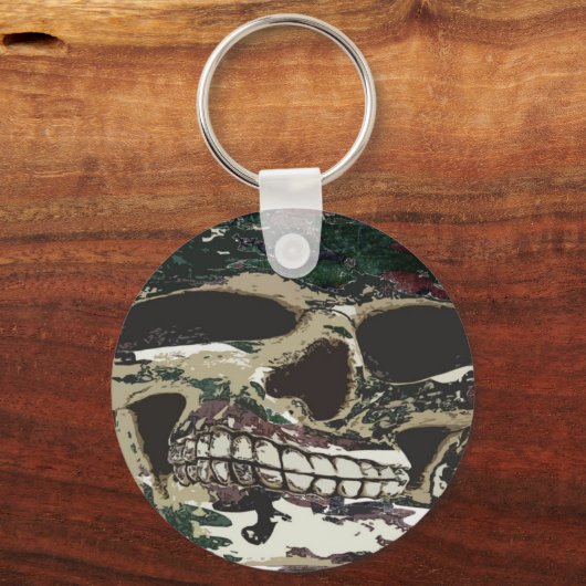 Camouflage Skull Schlüsselanhänger (Vorderseite)