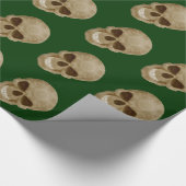 Camouflage Skull Wrapping Paper Geschenkpapier (Ecke)