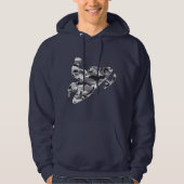 Camouflage Smowmobiler Hoodie (Vorderseite)