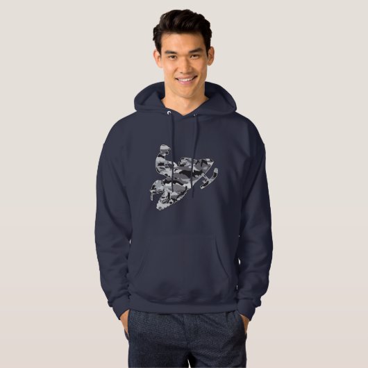 Camouflage Smowmobiler Hoodie (Vorne ganz)