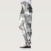Camouflage Snow Army - Power Yoga Leggings (Links)