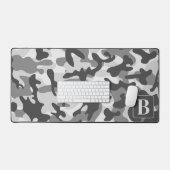 Camouflage Snow Personalisiert Monogram Camouflage Schreibtischunterlage (Tastatur & Maus)
