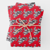 Camouflage Snowmobile Geschenkpapier Set (Beispiel)