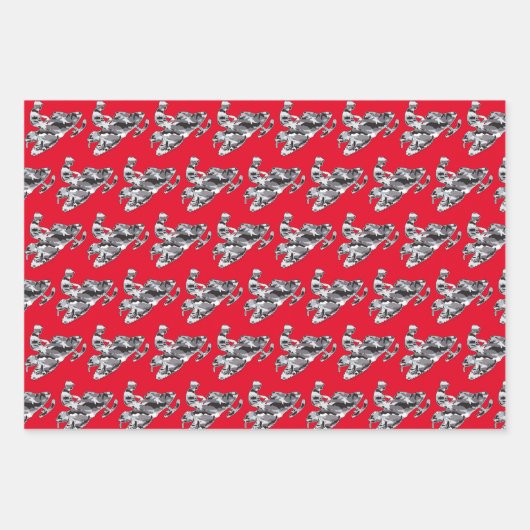 Camouflage Snowmobile Geschenkpapier Set (Vorderseite)